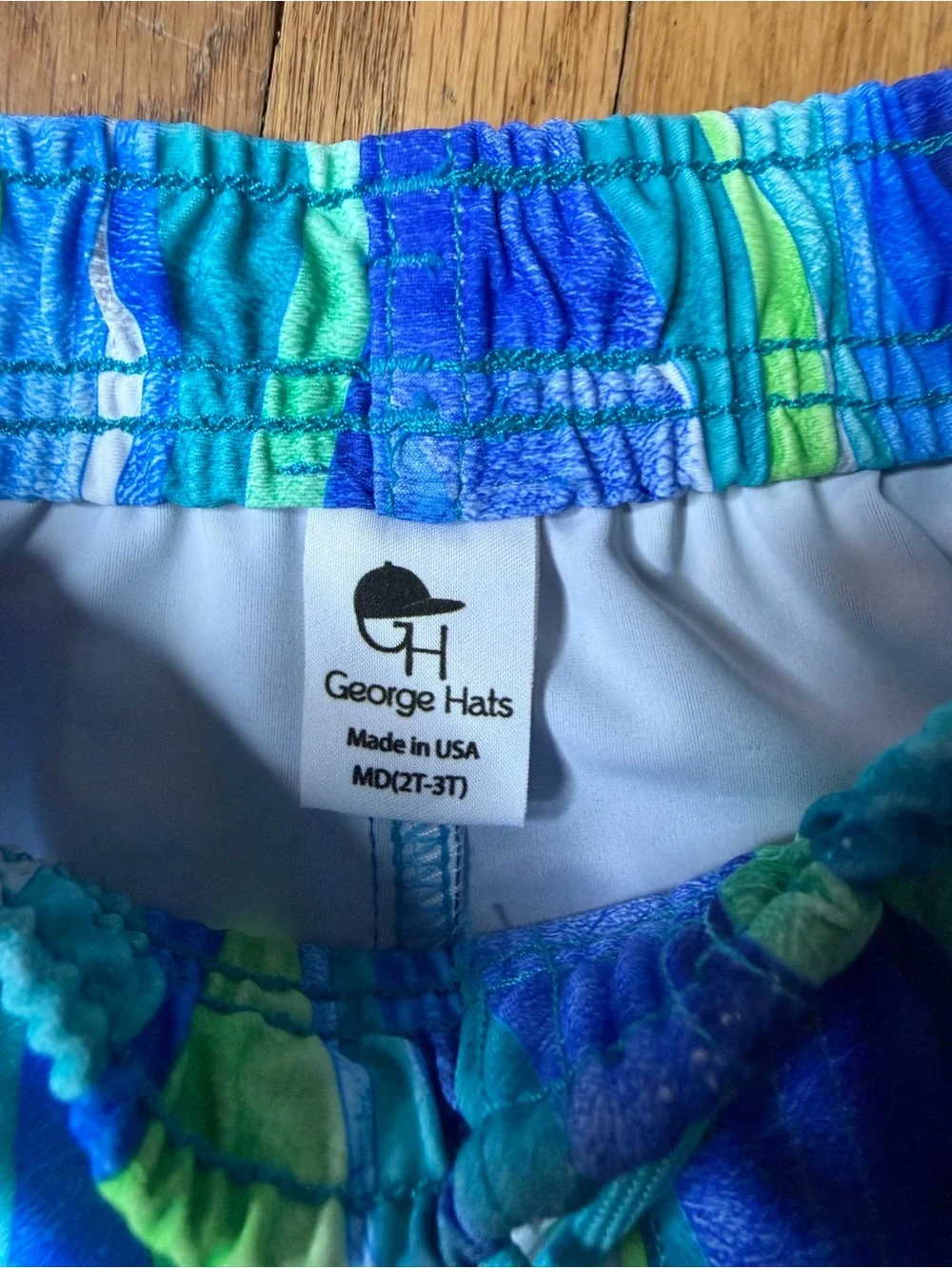 George Hats 2/3T Hybrid Swim Shorts